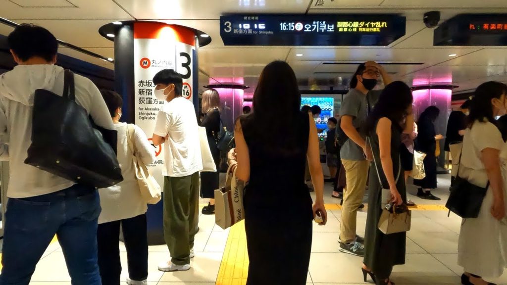 【4K高画質】銀座駅構内を散策！東京メトロ銀座線、日比谷線、丸ノ内線(Japan Walking around Ginza Station)