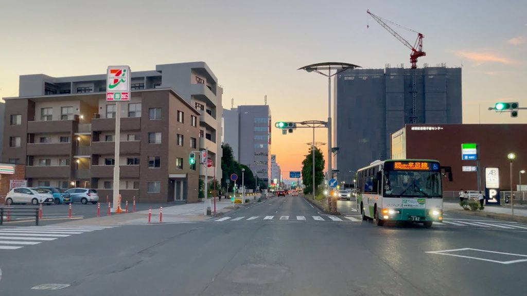 Sunset Driving Tour from Downtown Toyohashi towards Gamagori Aichi Japan Sunset Driving Tour from Downtown Toyohashi towards Gamagori Aichi Japan