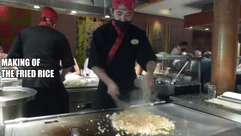 Teppanyaki Japanese Specialty Restaurant onboard Cruise Ship Norwegian Pearl