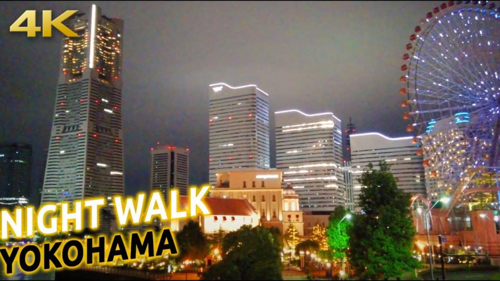 YOKOHAMA Minato Mirai night walk [4K ASMR]