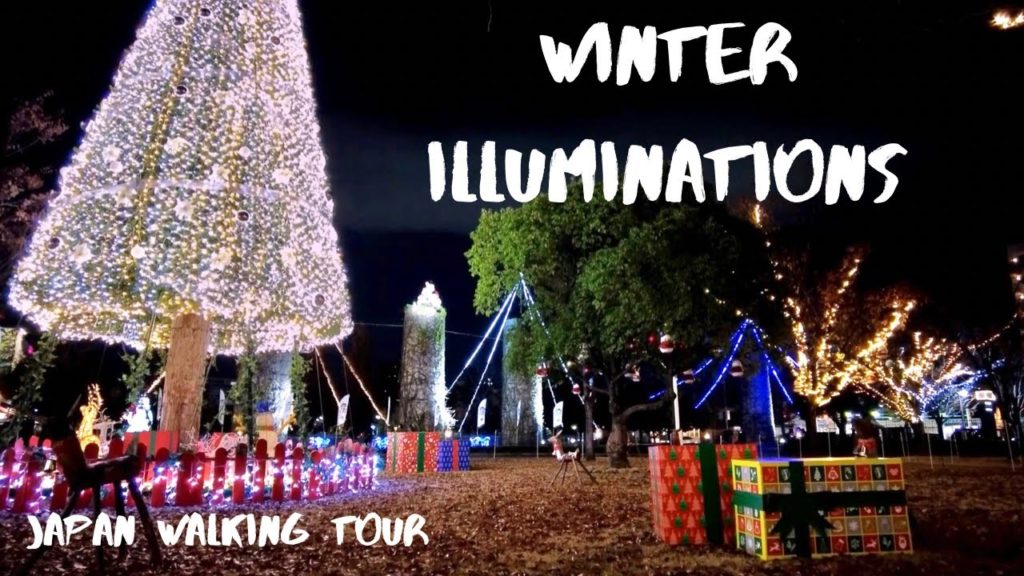 Japan Walk Tour 【Winter Christmas Illuminations 】Around Nagoya Sta. / Noritake Garden