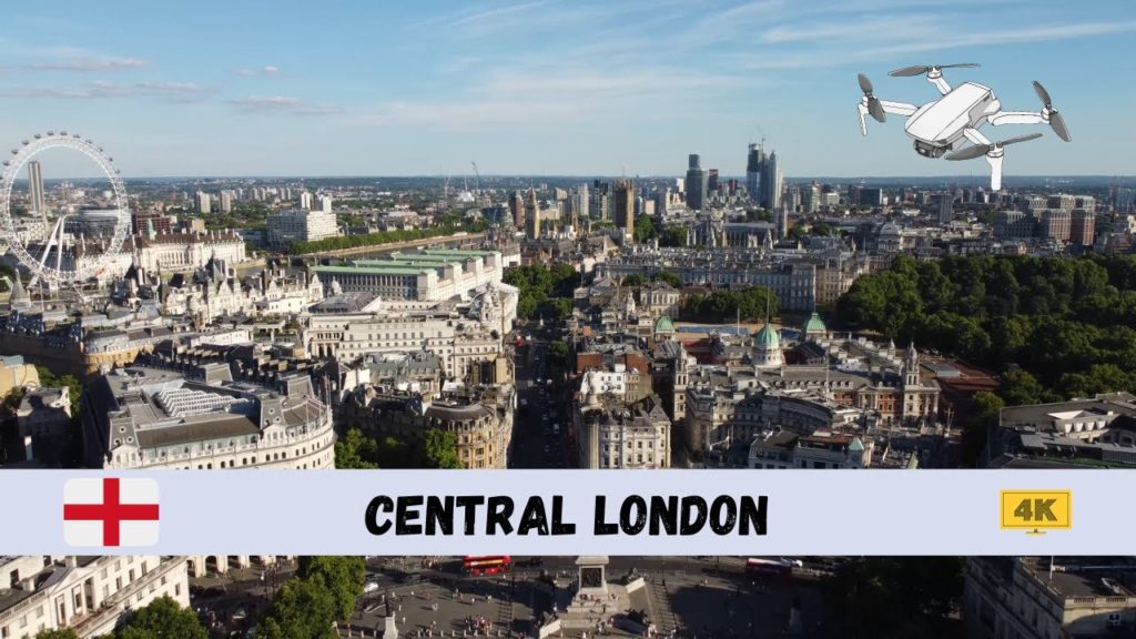 🇬🇧 Central London 🇬🇧 a relaxing aerial tour in 4K