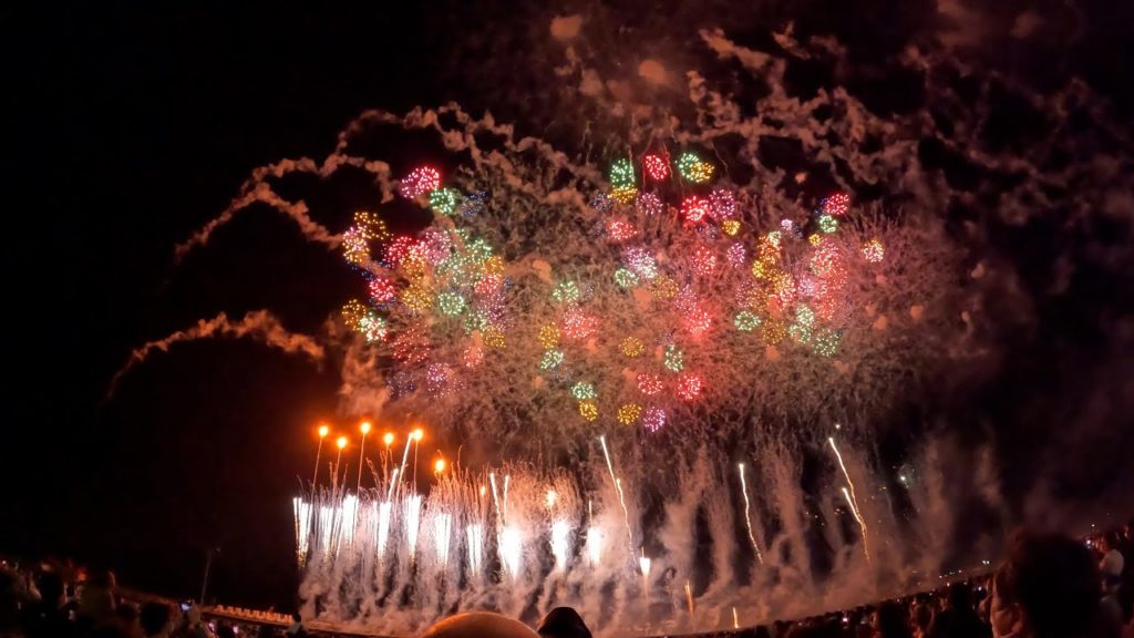 【第18回 2022 能代の花火 4K】ダイアモンド スペシャル スターマイン/Like no other/堀内煙火 #能代花火 #能代の花火