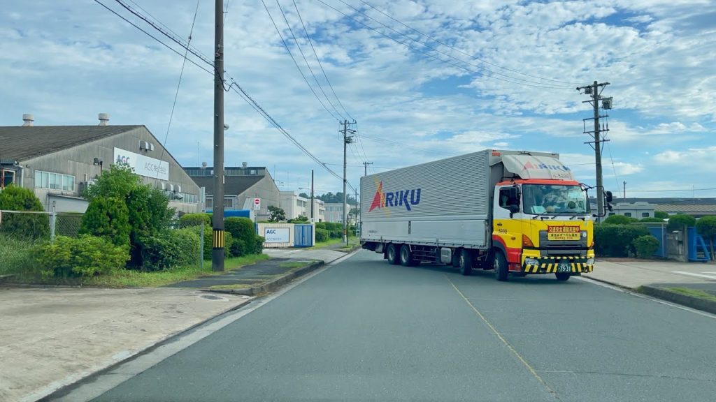 After Work Morning Drive Along National Route 23 at Toyohashi City Aichi Japan