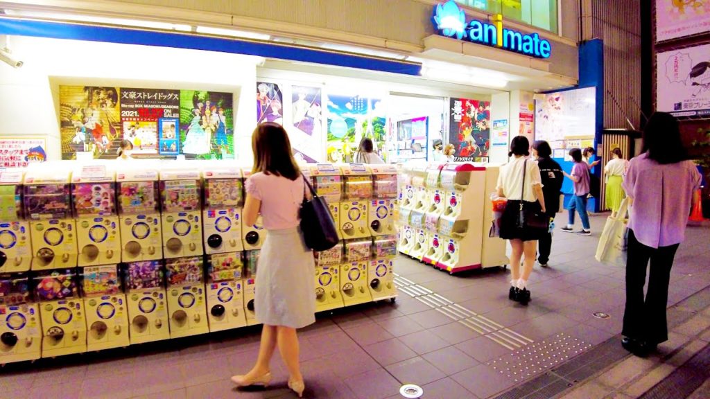 [Ikebukuro Walk in Tokyo] Anime Night Town ♪ (4K ASMR non-stop 1 hour 01 minutes)