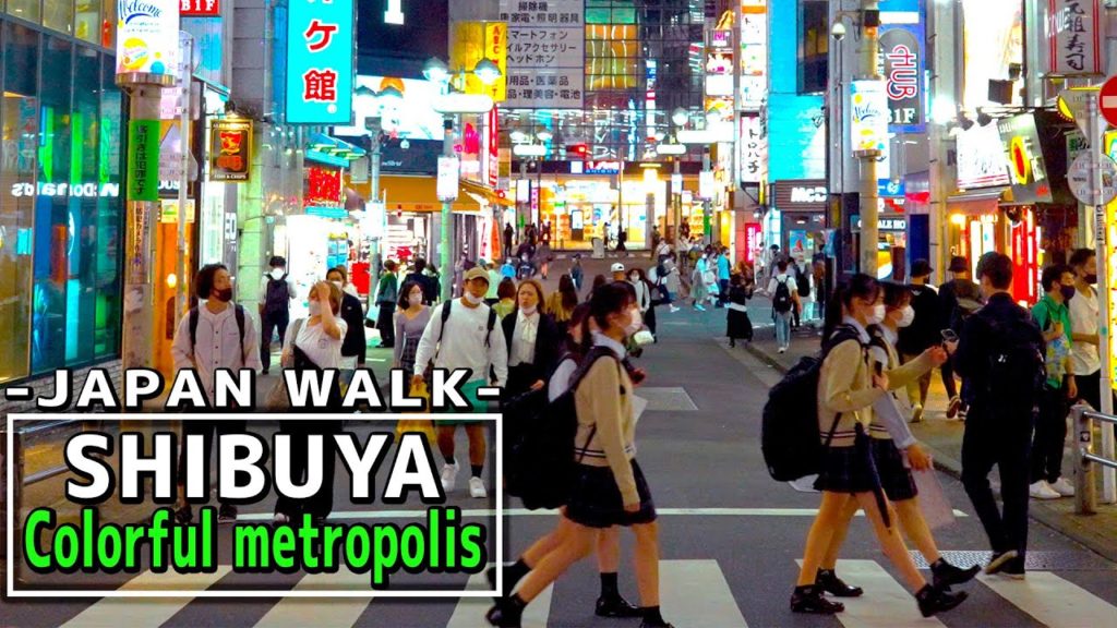 Shibuya Night Walk, Crowded metropolis streets on Monday, Tokyo,JAPAN WALK｜4K HDR 60fps sightseeing