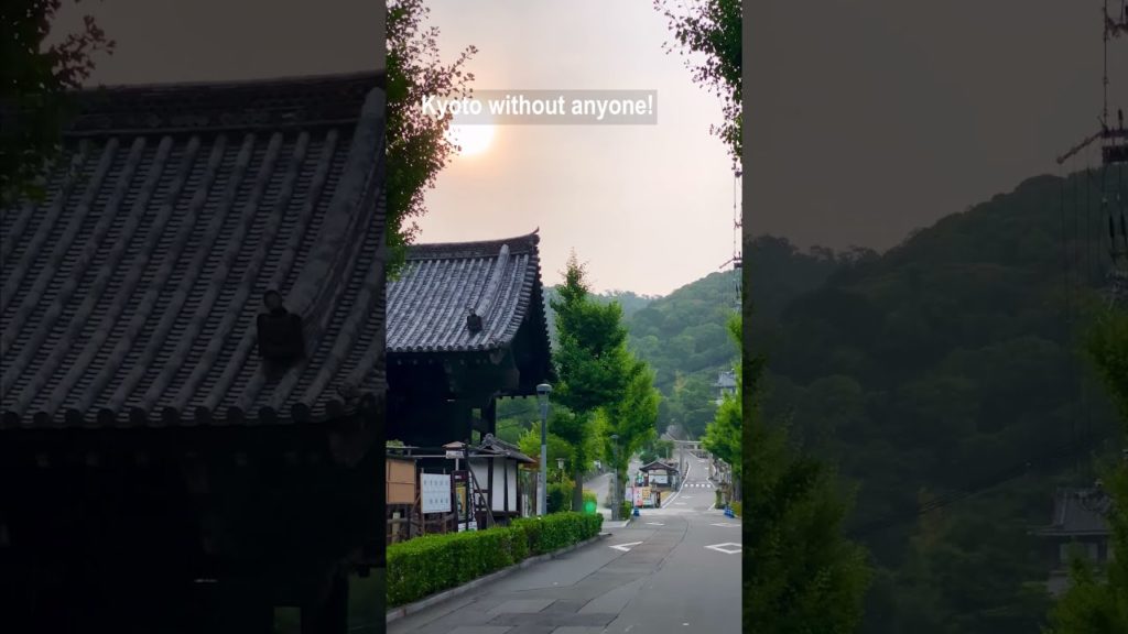Kyoto without anyone! Traditional views in the morning #Shorts