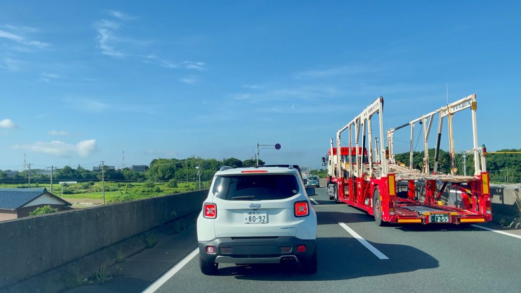 Morning Rush Hour Bottleneck at Toyohashi Bypass National Route 23