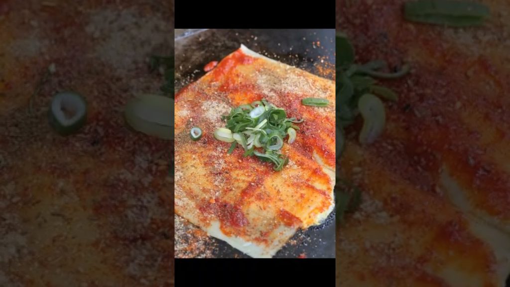 냉면구이 Grilled cold noodles - Korean street food #shorts