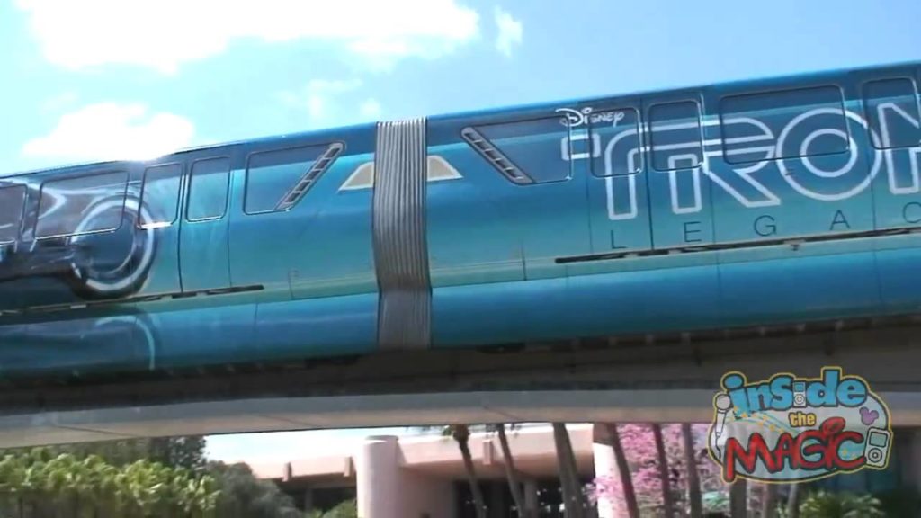 Tronorail (Tron + monorail) debuts at Walt Disney World in Epcot