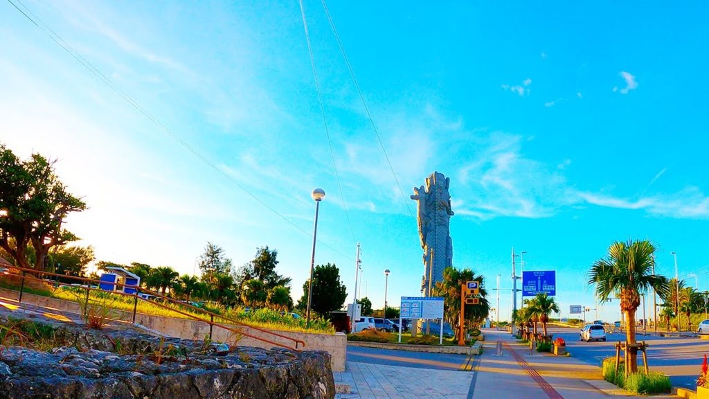 [4K] Naminoue Shrine-Beach and Naha City-Okinawa | 波の上ビーチ-波之上宮