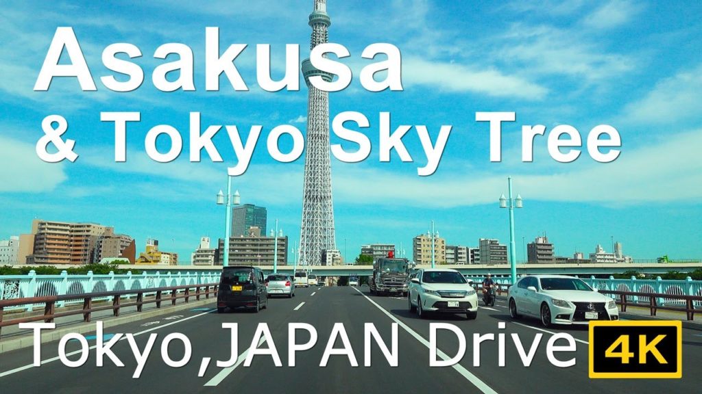 Tokyo Drive 4K Asakusa&Tokyo Sky Tree🎵ASMR