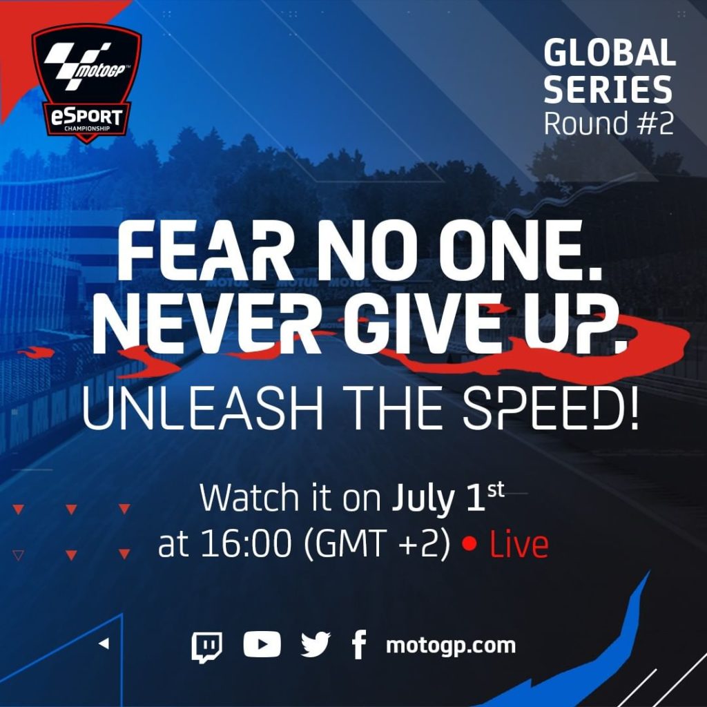 30-minute warning!  The second round of the @motogpesport Global Series is abo...