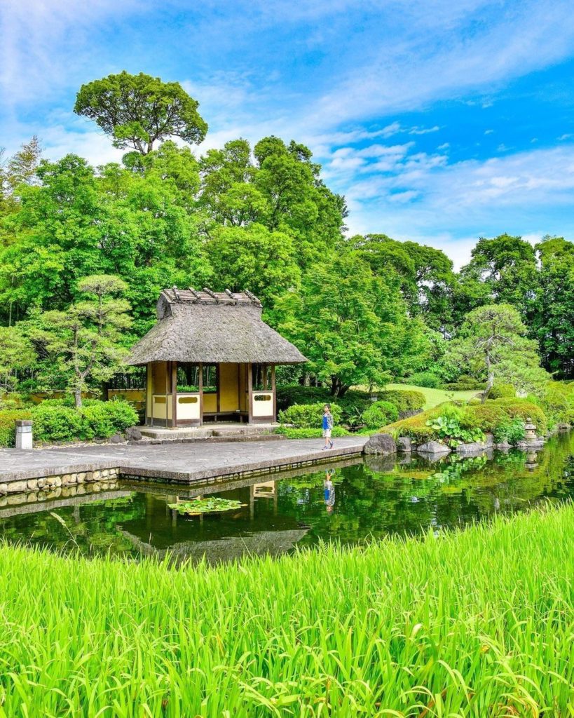 Have you ever experienced a real Japanese garden teahouse? 
In a little green co...
