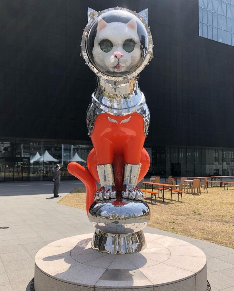 You'd be pretty fur-tunate if you were standing in front of this feline... becau...