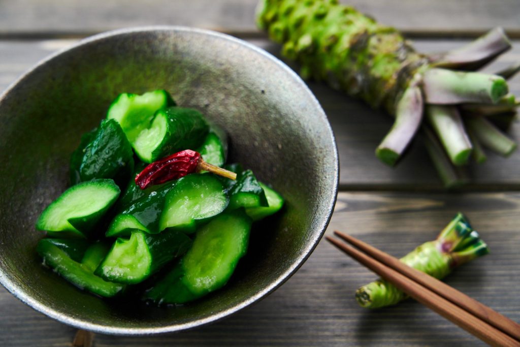 Grandpa’s Cucumber Wasabi Tsukemono
