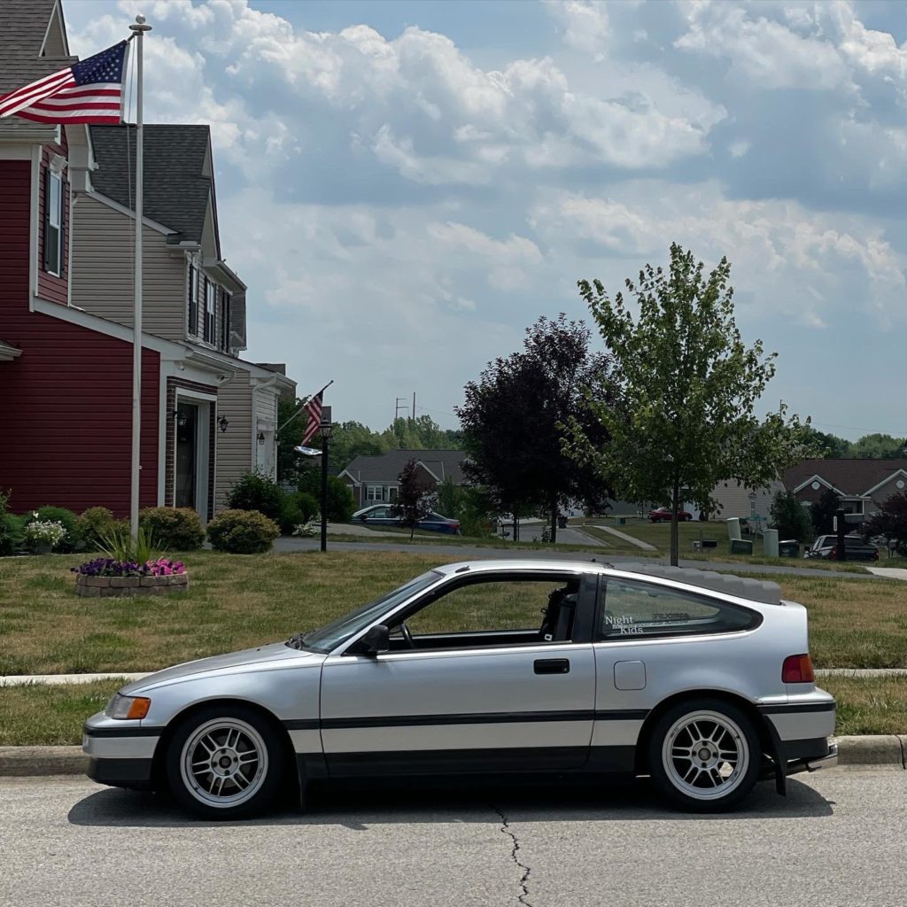 Finally got some new wheels on the crx