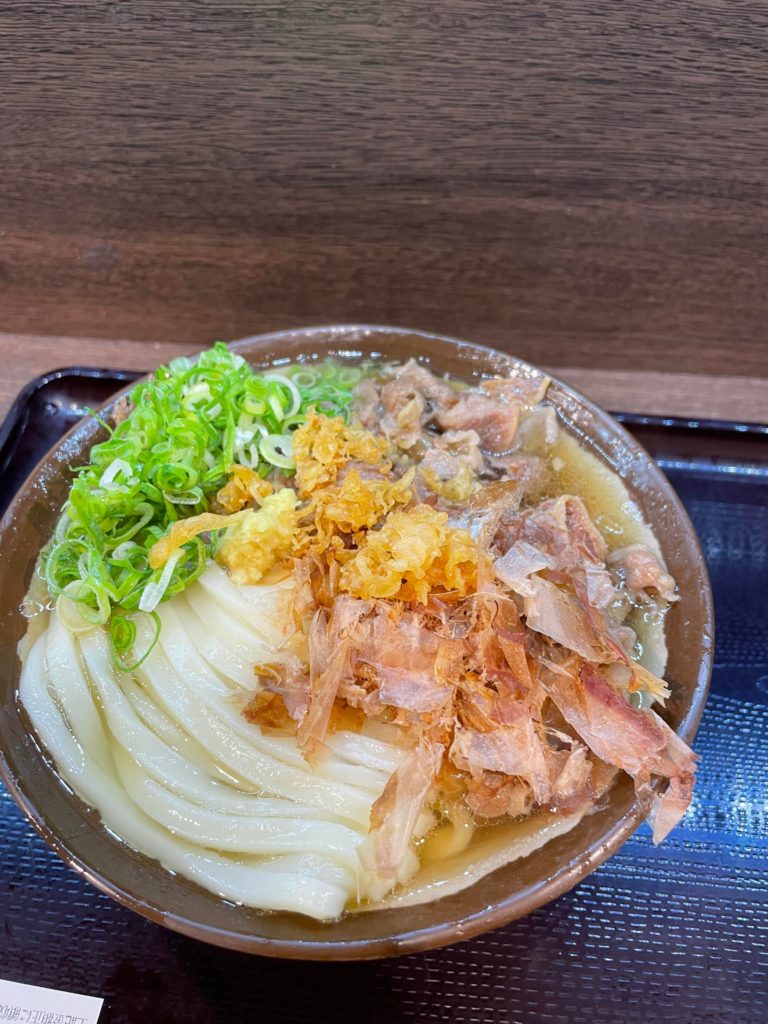 Beef Udon from a little shop jn Ebisu, Tokyo
