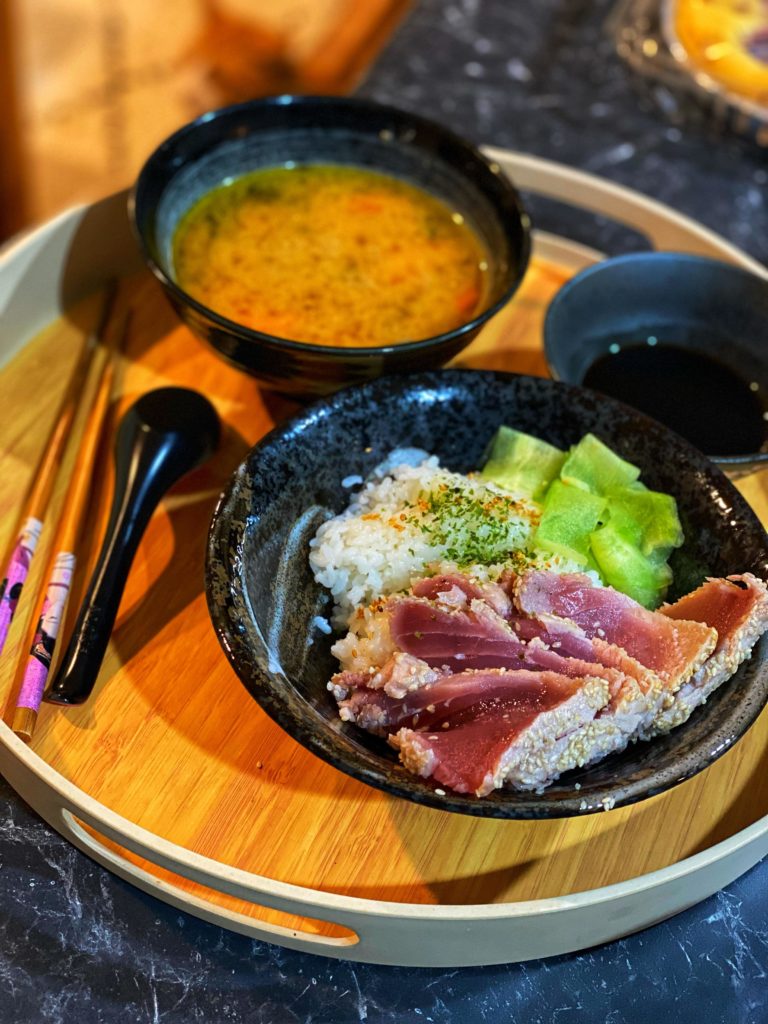 Homemade Tuna Tataki [OC].