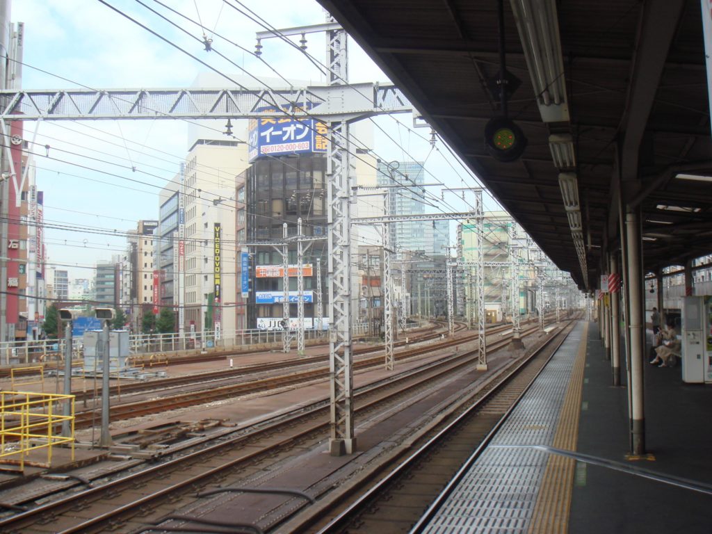 A lull in the chaos, Kanda Station just after rush hour (2007)
