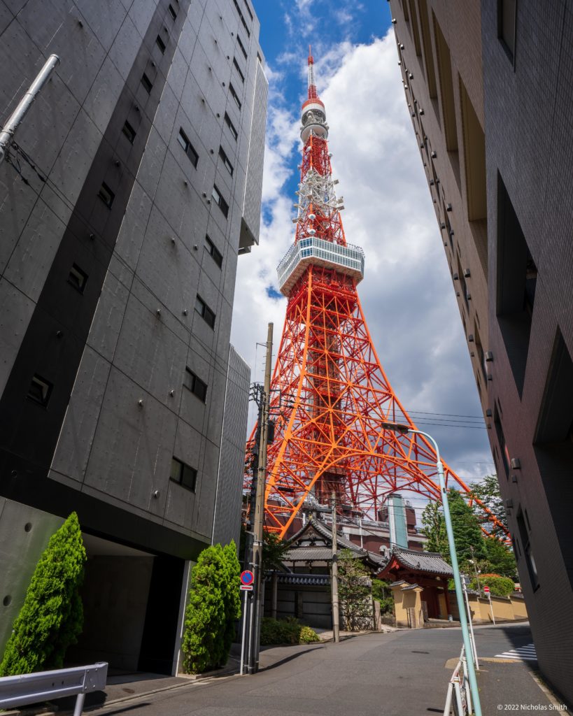 Not-so common view of Tokyo Tower