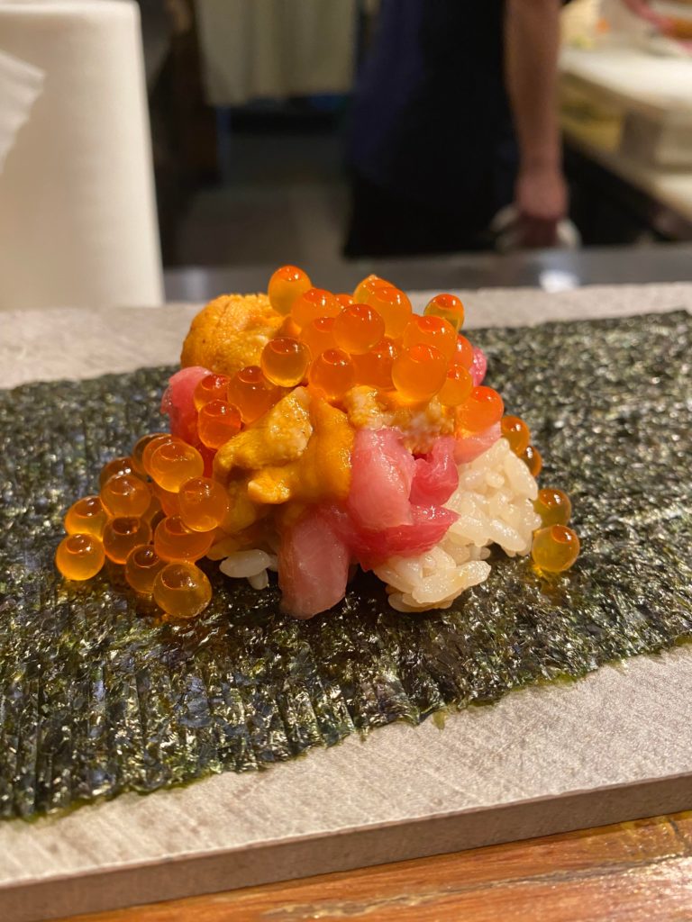 Ikura, otoro and uni