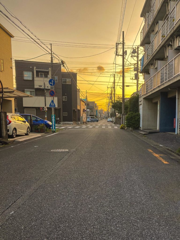 A Saitama sunset on a lazy Sunday