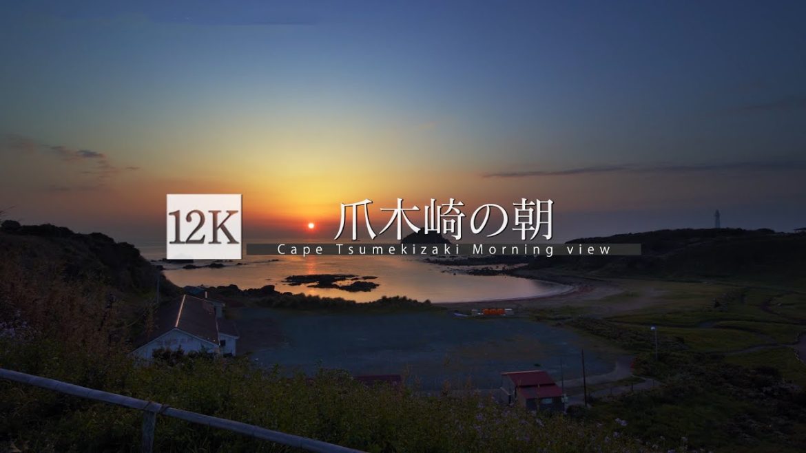 [12K footage] Cape Tsumekizaki Morning view【爪木崎の朝_12K】