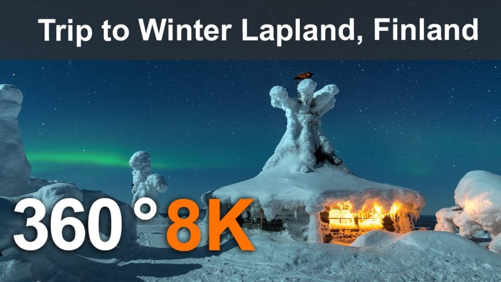 Trip to Winter Lapland, Finland. 360 video in 8K Trip to Winter Lapland, Finland. 360 video in 8K