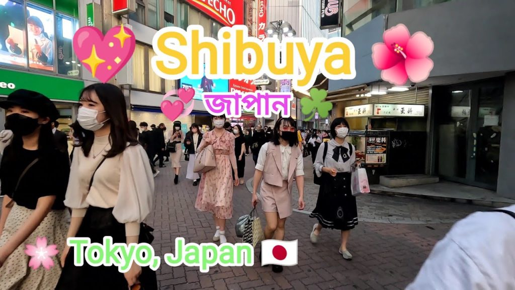 [4K]💖 SHIBUYA 🌺 Tour in Spring season. Tokyo, Japan 🇯🇵. ( April 2022 ) .