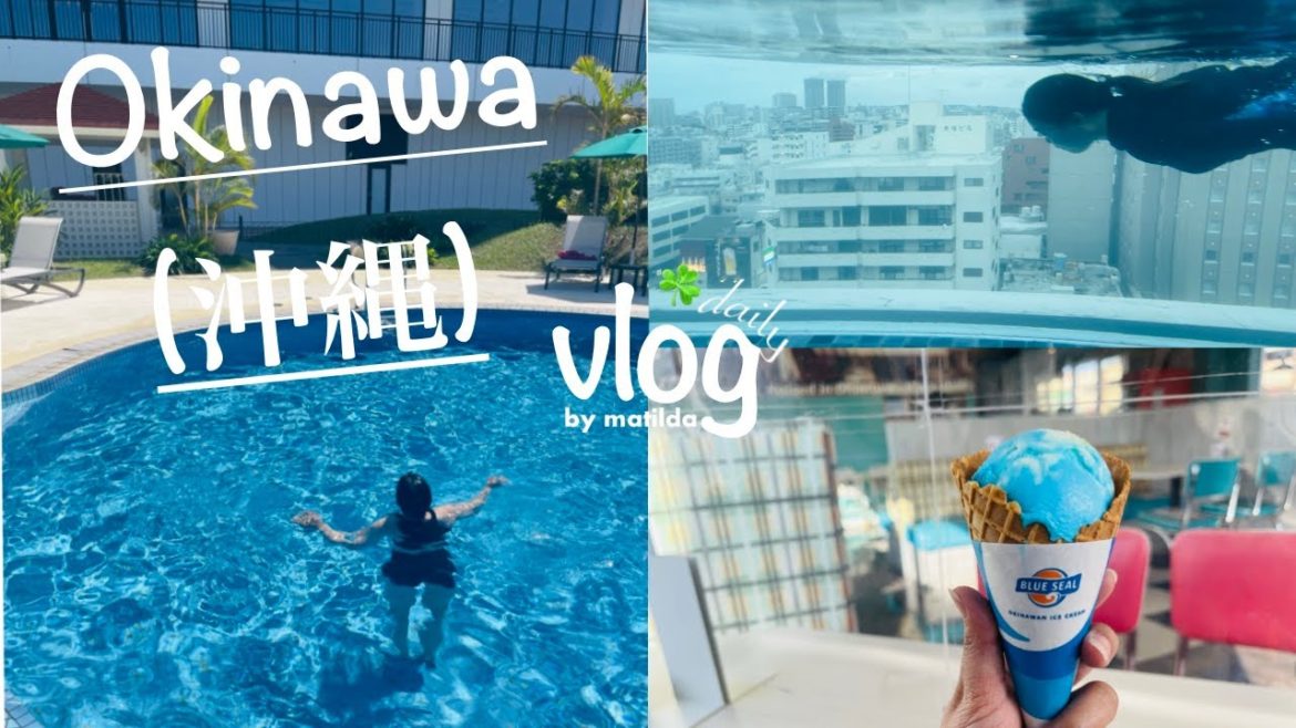 Okinawa vacation | beach in Japan | foods | Hotel tour | Aesthetic ✨