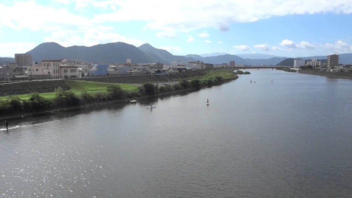 狩野川　スタンドアップパドルボード