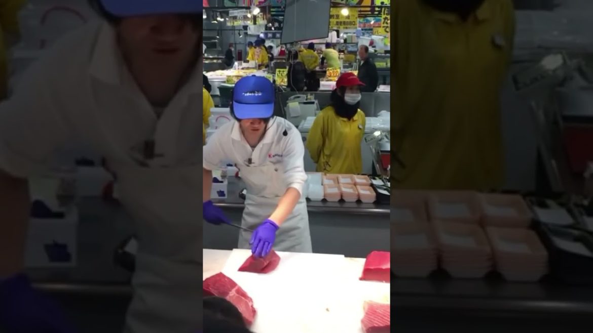 Japan’s Toretore ichiba in Wakayama. Sashimi Otoro 和歌山県トレトレ市場日本