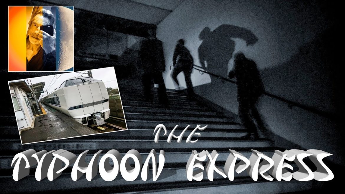 Japan Railways Thunderbird Express Night on a Train With Typhoon Lan