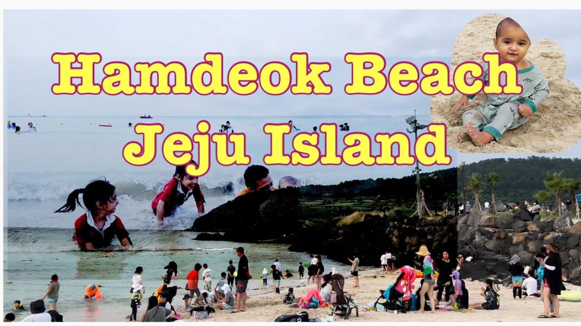 Hamdeok Beach Jeju | Jeju Island South Korea | 4K | Amazing Beach with wonderful Colors