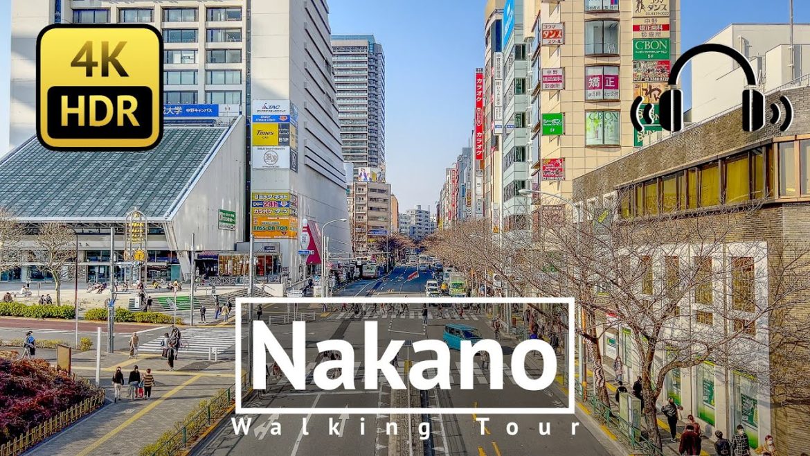 [4K/HDR/Binaural] Nakano Walking Tour - Tokyo Japan