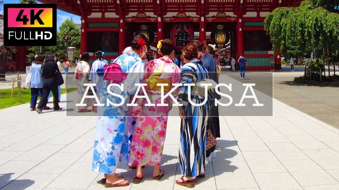 【4K】Take a walk in Asakusa, Tokyo in midsummer. (Jul. 2022) | 東京 夏の浅草 浅草寺と仲見世商店街を散歩