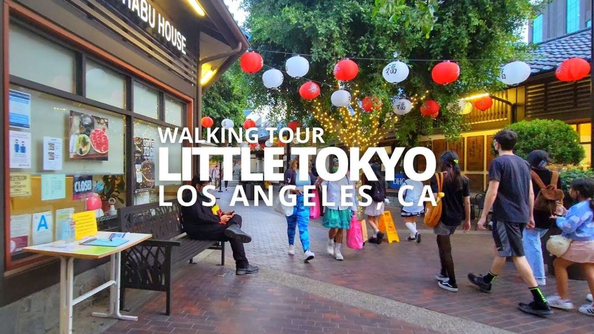 Exploring Little Tokyo in Downtown Los Angeles, California USA Walking Tour Exploring Little Tokyo in Downtown Los Angeles, California USA Walking Tour