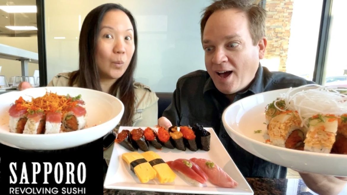 The Ultimate SUSHI Feast! Sapporo Revolving Sushi Las Vegas The Ultimate SUSHI Feast! Sapporo Revolving Sushi Las Vegas