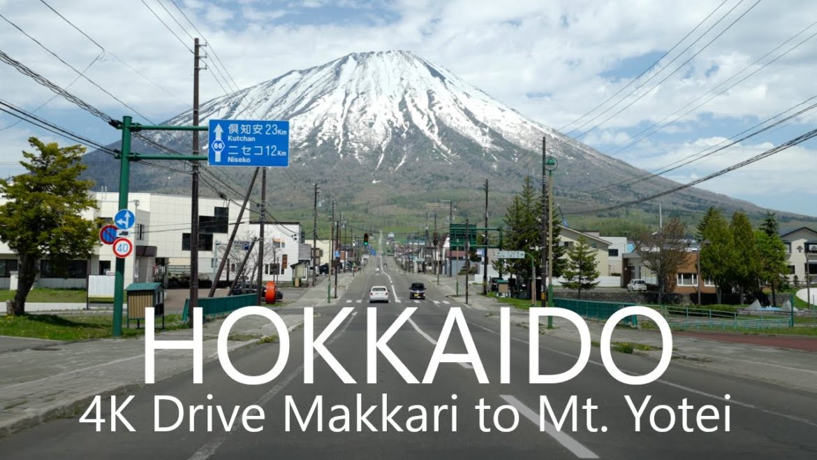 4K Scenic Road Makkari to Mt. Yotei, Hokkaido Japan [Remake] 羊蹄山ドライブ真狩村道道97＆230号線