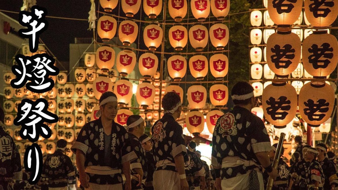 提灯たなびく秋田の竿燈祭　Kanto-Matsuri Festival in Akita Japan
