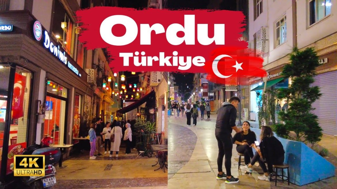 [4K] ORDU Full City Walking Tour - Turkey 🇹🇷 Spending a Night in Altinordu