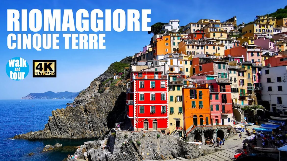 Cinque Terre - Riomaggiore, Italy (June 2022) - Virtual Walking Tour in 4K UHD (60 fps)