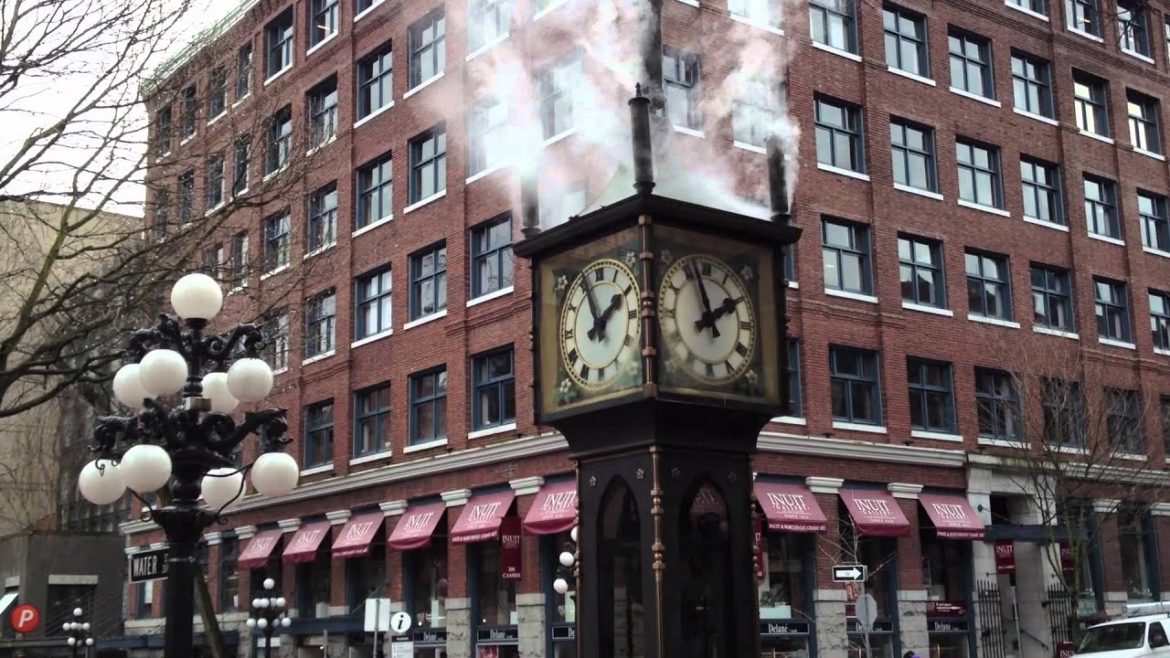 Steam Powered Clock in Gas Town Vancouver, BC