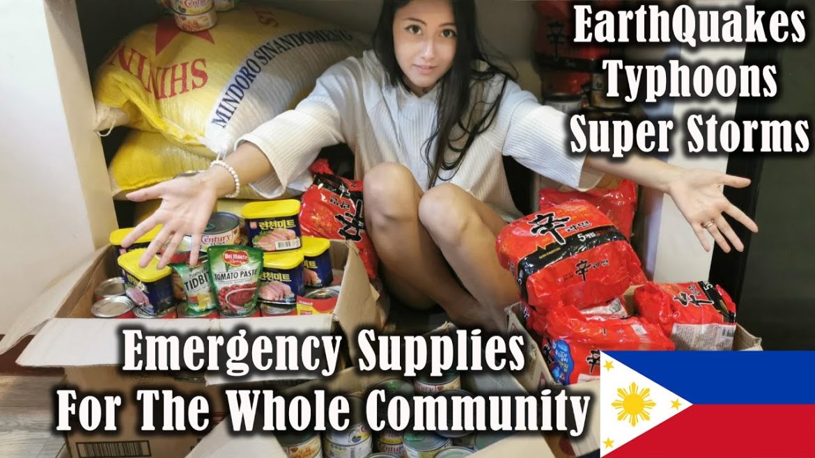 Disasters, Earthquakes Typhoons In The Philippines! Our Emergency Supplies