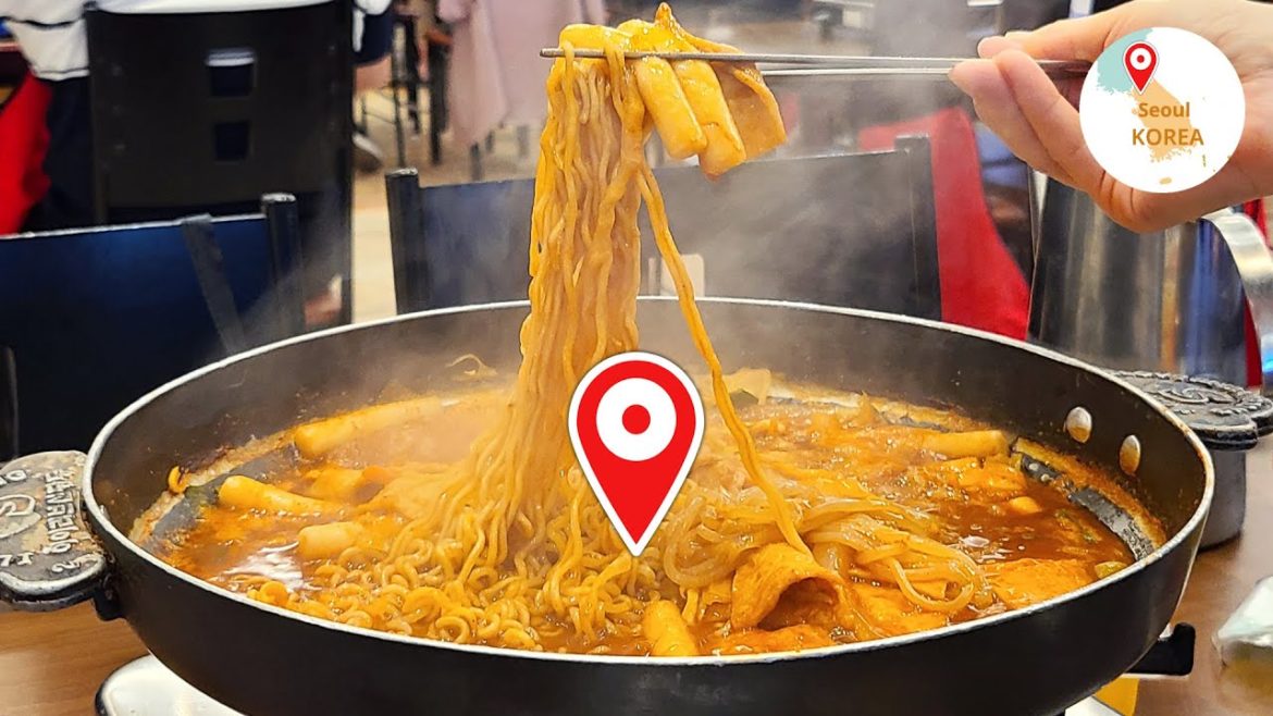 The world's only tteokbokki street 😝TTEOKBOKKI TOWN! in Seoul, Korea｜신당동떡볶이