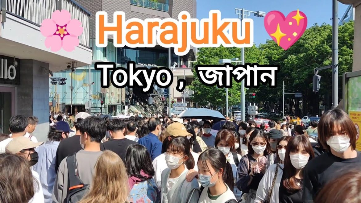 [FHD] 💝🌺 Harajuku street view on Golden Week Vacation. Huge beautiful girls are crowded. May 2022.