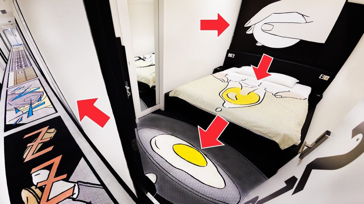 😳Stayed at 𝗖𝗼𝗺𝗶𝗰 𝗔𝗿𝘁 𝗛𝗼𝘁𝗲𝗹 🇯🇵4K📽