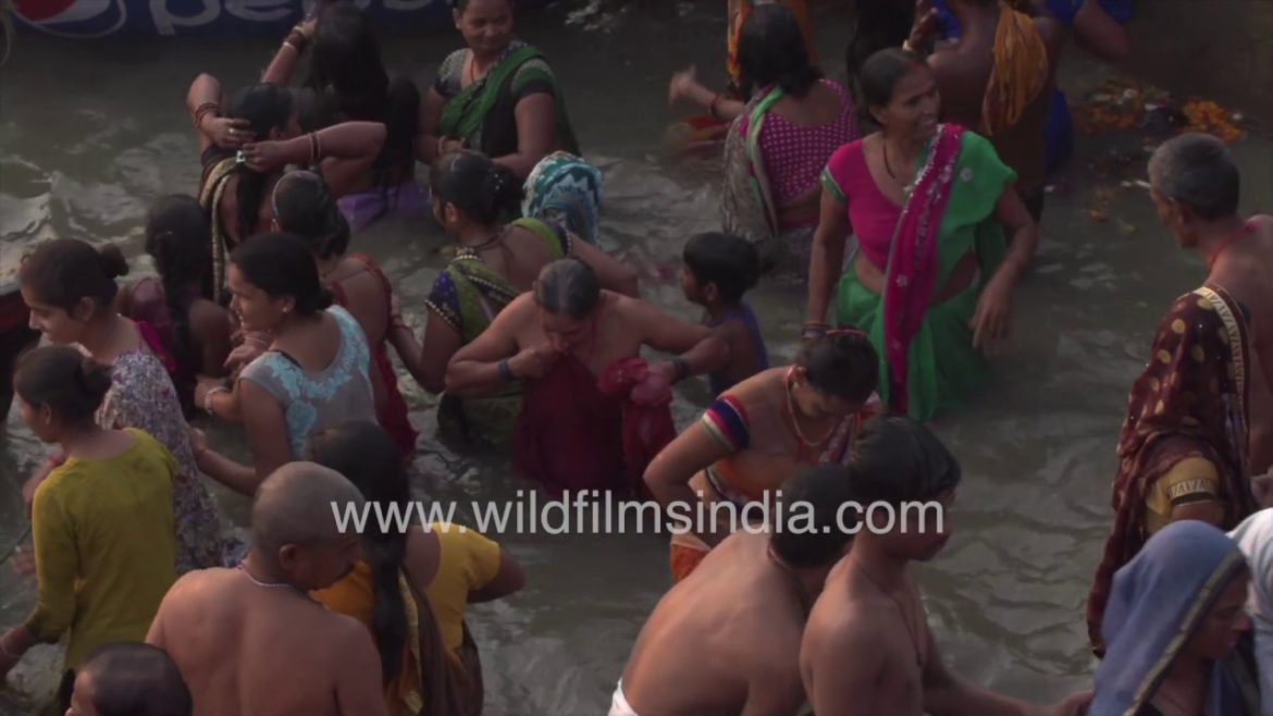 Mass dipping at the Ganges in Banaras – Sacred snan of Hindus Mass dipping at the Ganges in Banaras - Sacred snan of Hindus
