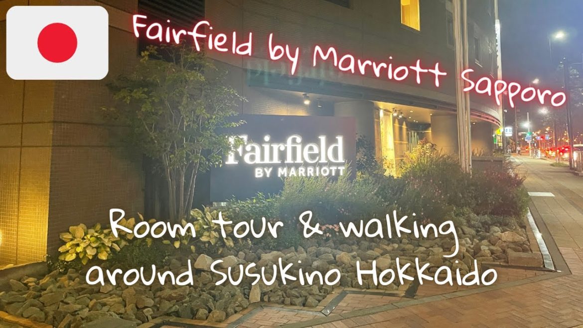 🇯🇵I walked around Susukino and a room tour of Fairfield by Marriott Sapporo in Hokkaido Japan.